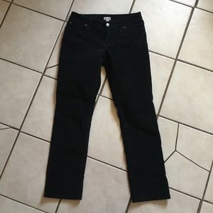 J Jill Petite Black Straight Leg Corduroys